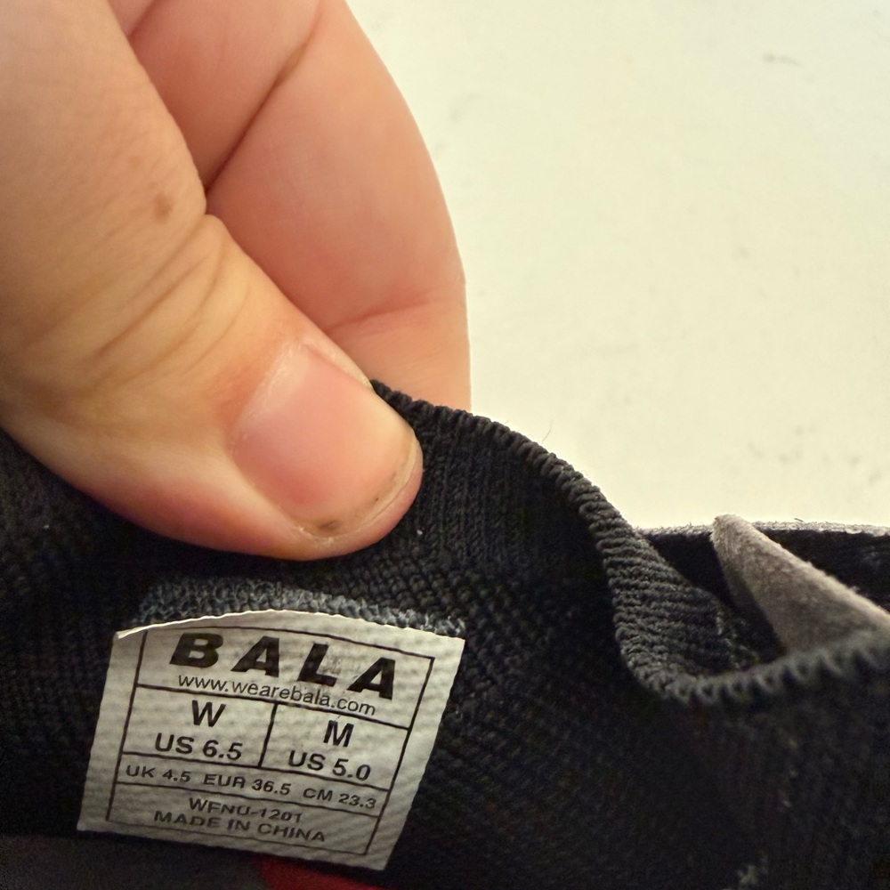 BALA Twelves in the "Nocturnal Black Black Nursing Sneakers w 6.5 M 5 - Picture 6 of 6